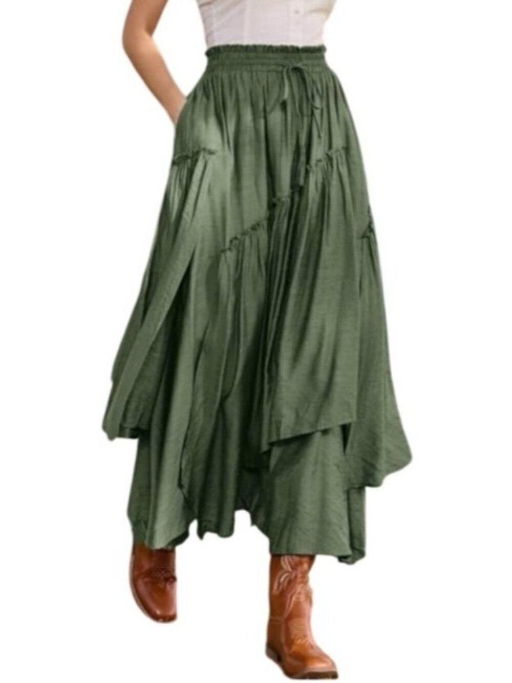 Scarlet Darkness Women’s Skirt Size Small Maxi Medieval RenaissanceOlive Green
